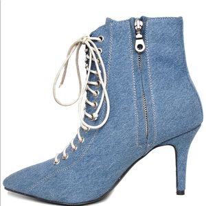 Delaney Denim Bootie